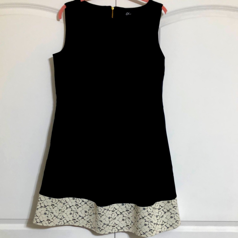 Black dress with lace detail